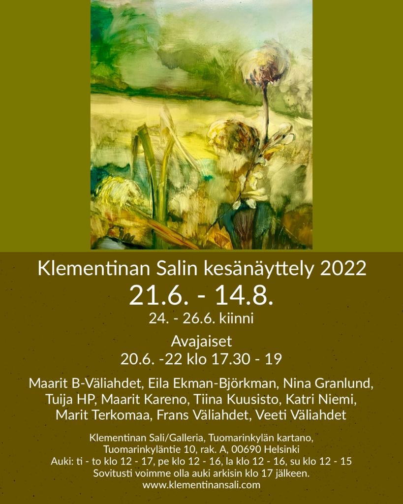 Klementinan Salin kesänäyttely 2022